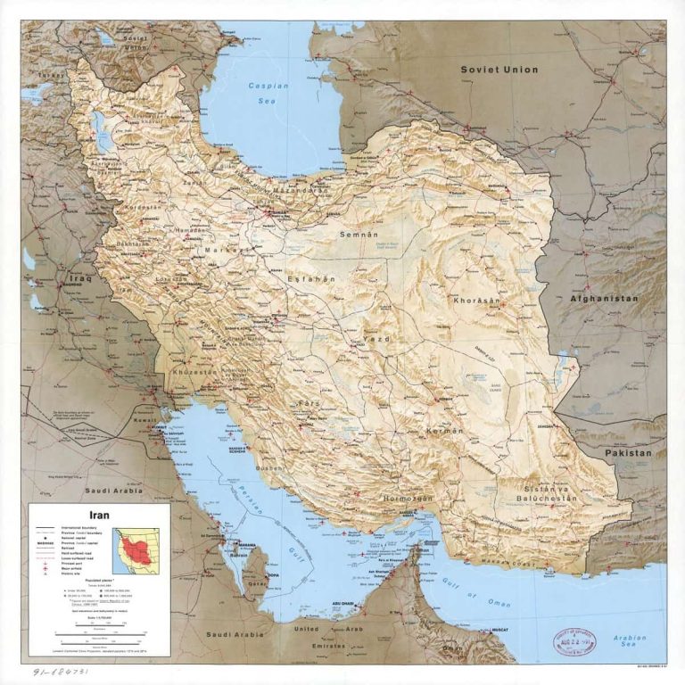 نقشه ایران برای مسافرت