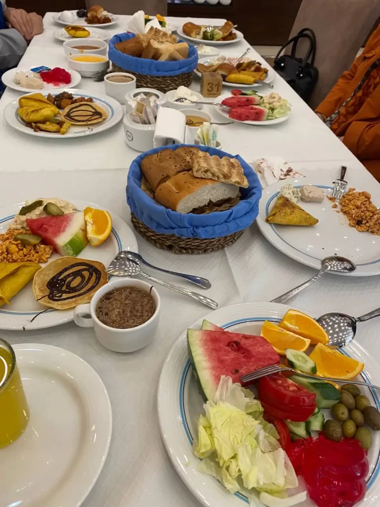منوی صبحانه هتل شایگان کیش