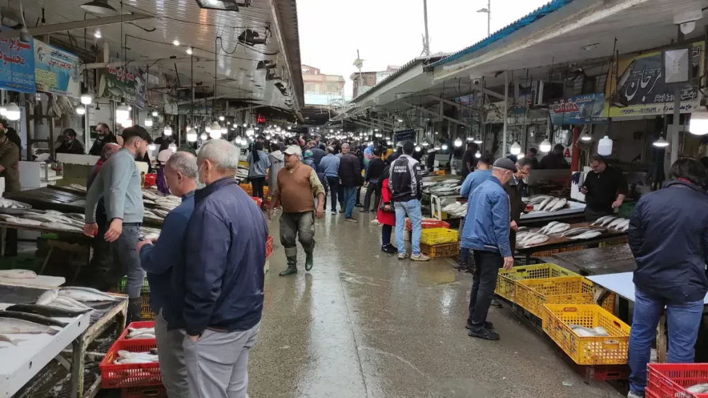 بازار ماهیفروشان فریدونکنار