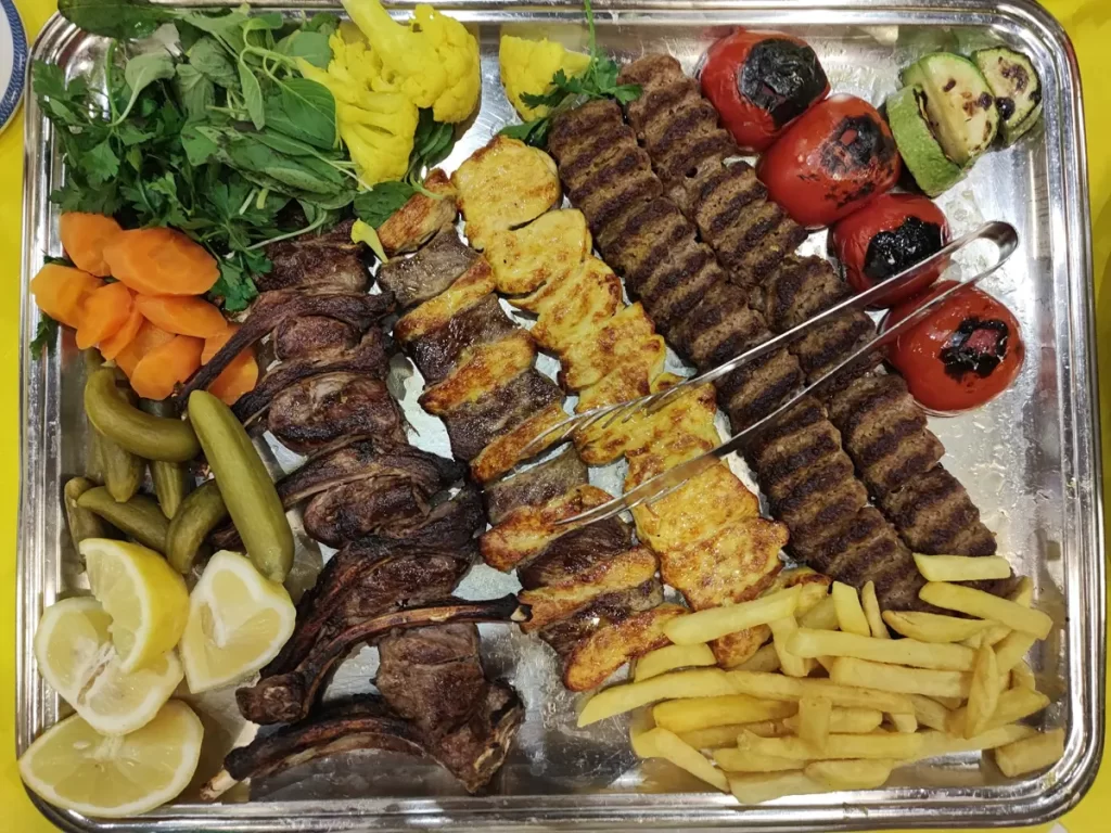 منو سفره‌خانه سنتی هتل عباسی
