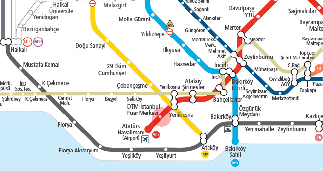 متروی استانبول - ایستگاه DTM–İstanbul Fuar Merkezi