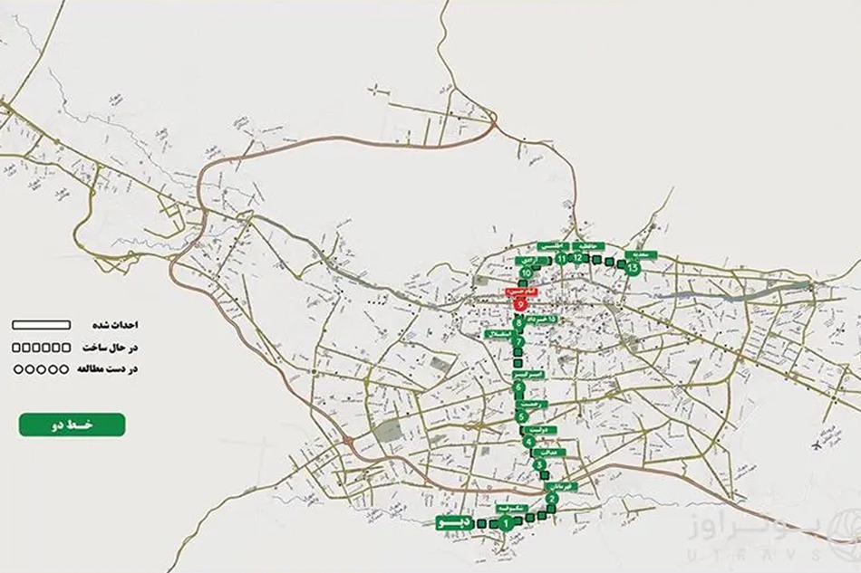 خط 2 متروی شیراز