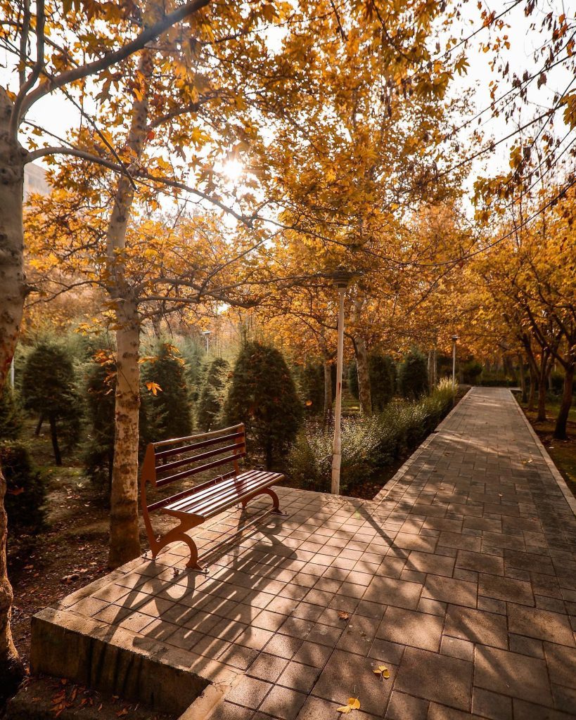 پارک لاله در فصل پاییز