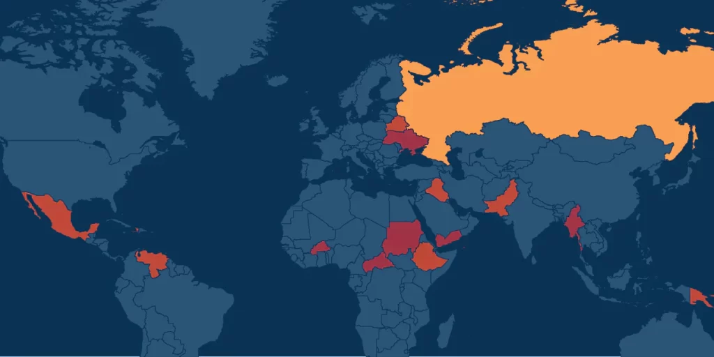 جهنم‌های زنده: خطرناک‌ترین کشورهای جهان در ۲۰۲۵ و مسیر رهایی‌شان