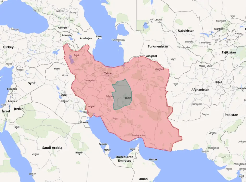 مقایسه مساحت کره جنوبی با ایران