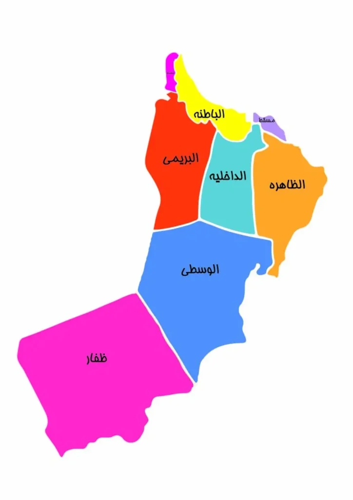 نقشه کشور عمان